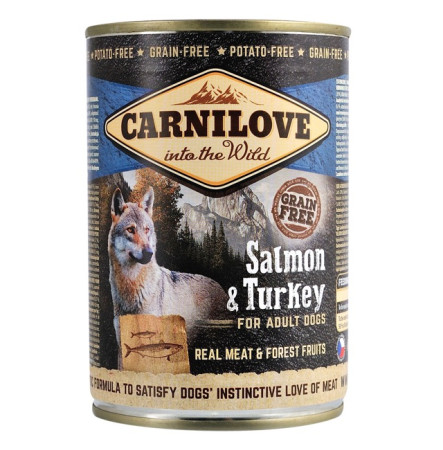 Carnilove Grain Free Dog Adult з лососем та індичкою 400 г